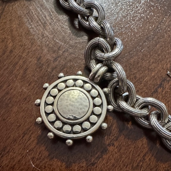 EUC Brighton Silver Bracelet with Medallion Charm - Picture 5 of 6